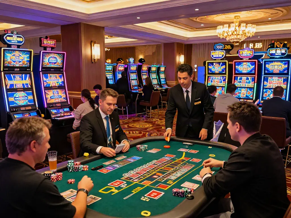 Scène de jeu au Dragonia Casino France, mettant en avant l'ambiance festive et les offres de https://studiobarw.com/.